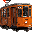 Tram di Milano illuminato