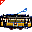 Tram di latta giallo
